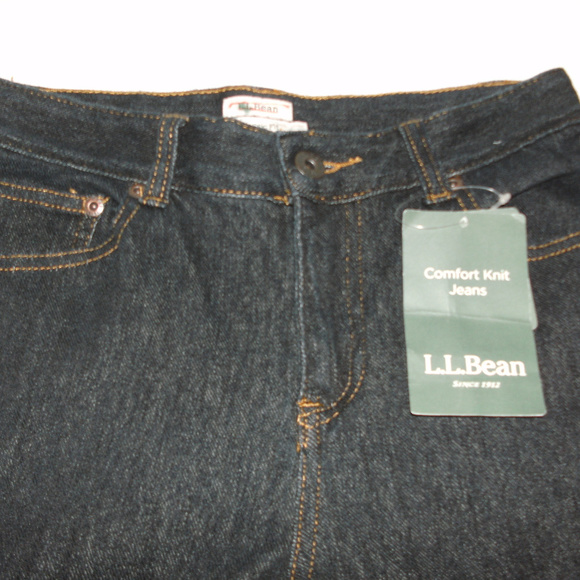 L.L. Bean Classic Fit Comfort Knit Stretch Jeans - Picture 3 of 7